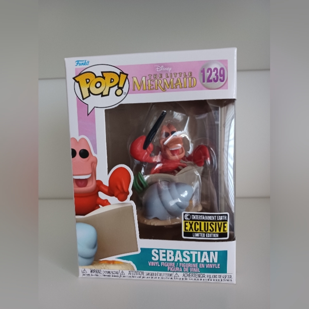 Disney Sebastian From The Little Mermaid 1239 Vinyl Figure Funko Pop Collectible
